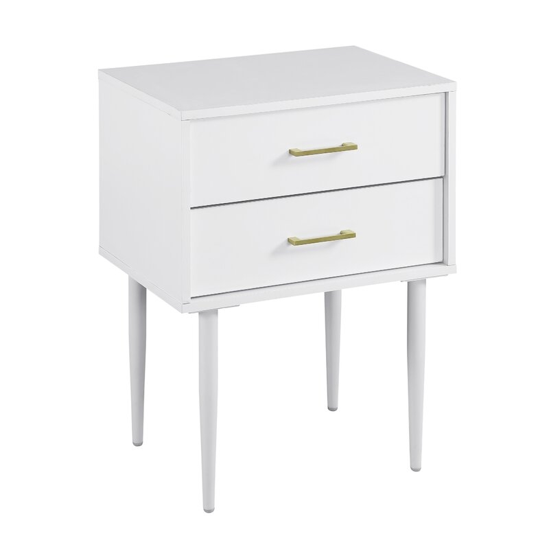 Catt 26'' Tall 2 - Drawer End Table - Image 1