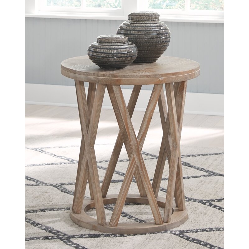 Solid Wood Frame End Table - Image 4