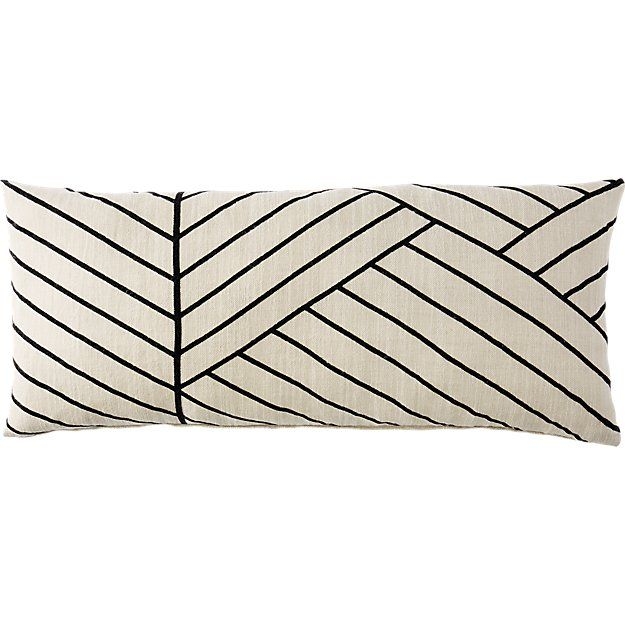 36"X16" FORMA PILLOW WITH DOWN-ALTERNATIVE INSERT - Image 0