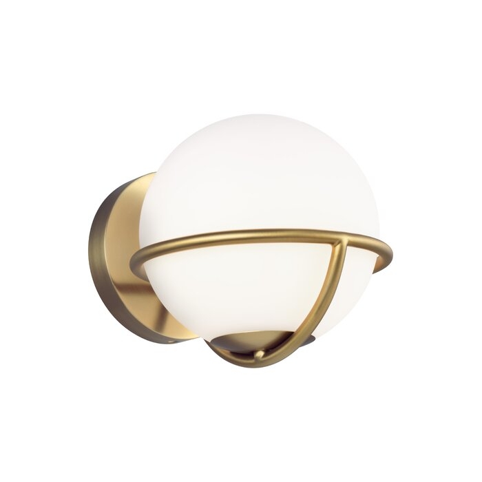 Apollo 1-Light Dimmable Armed Sconce - Image 0
