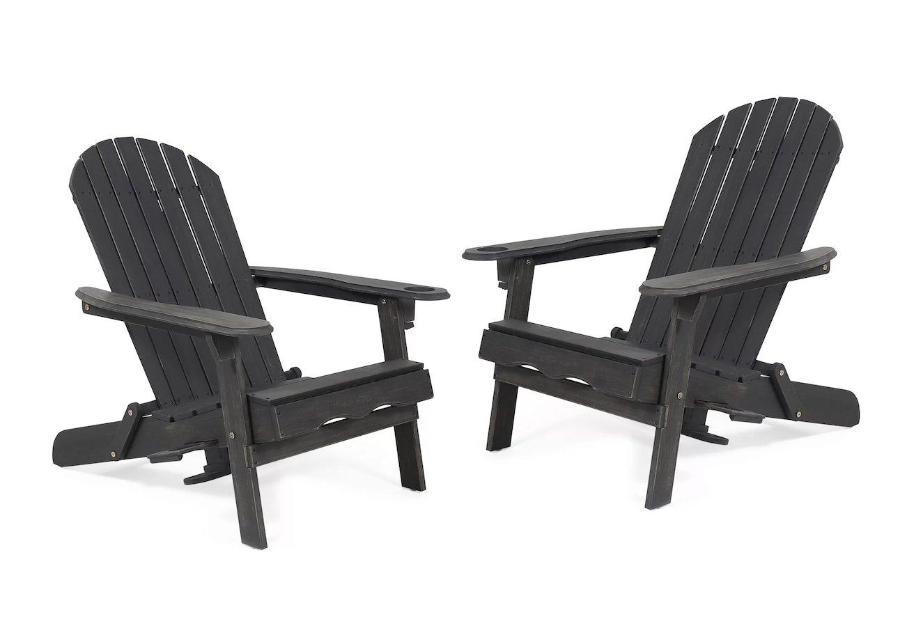 Vanhorn Solid Wood Folding Adirondack Chair (Set of 2) - Image 0
