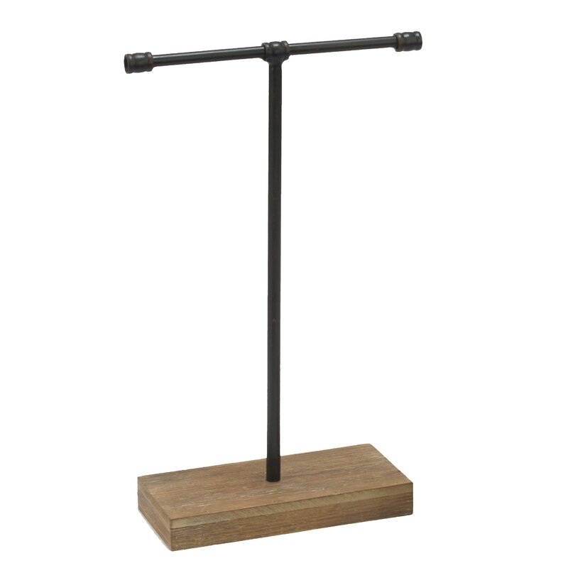 Large Industrial T-Bar Jewelry Stand - Image 1