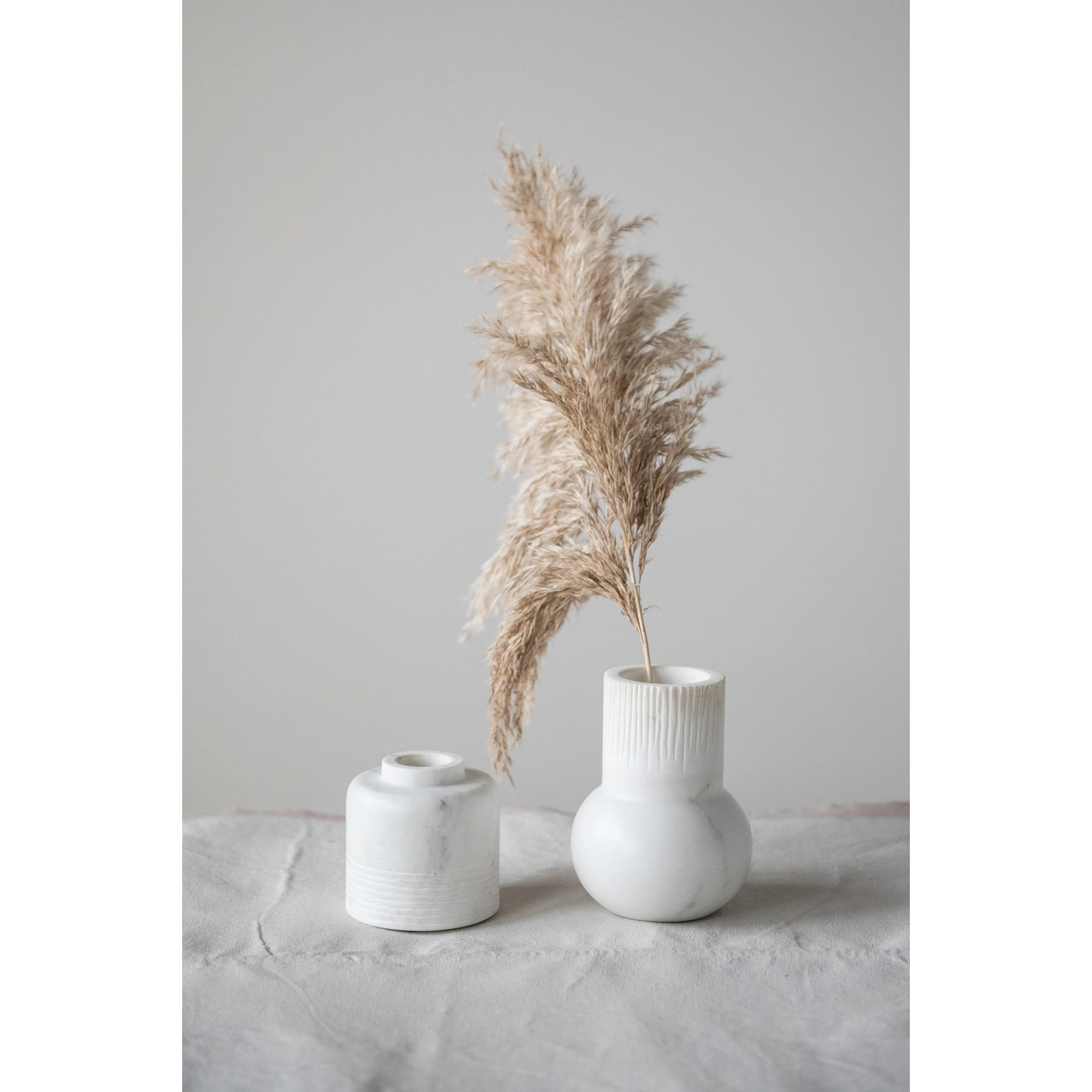 Carved Marble Bud Vase - Image 1