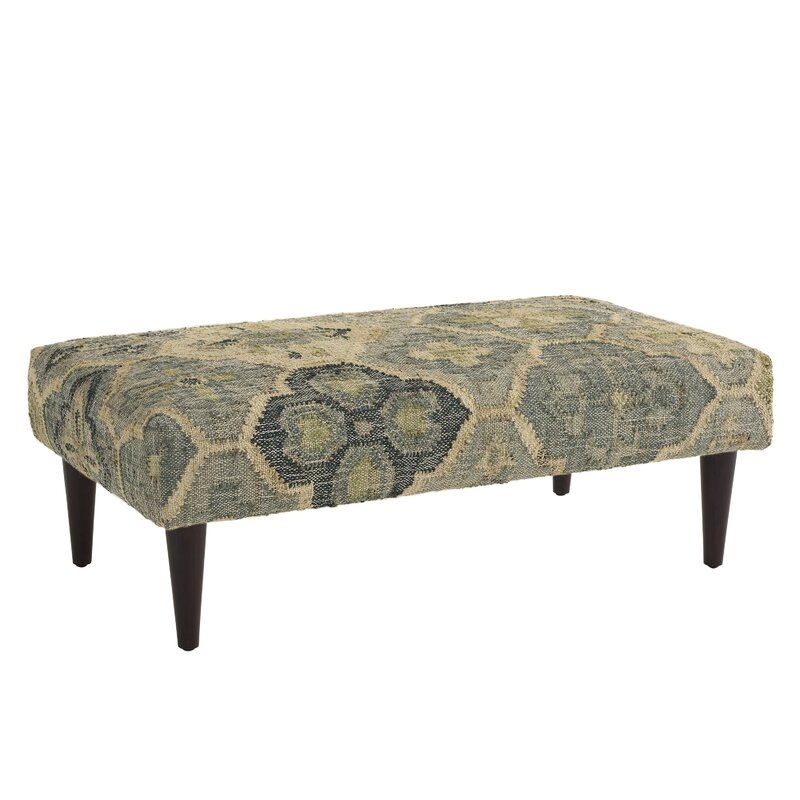 Annie Selke Home Pali 47" Wide Rectangle Geometric Standard Ottoman - Image 0