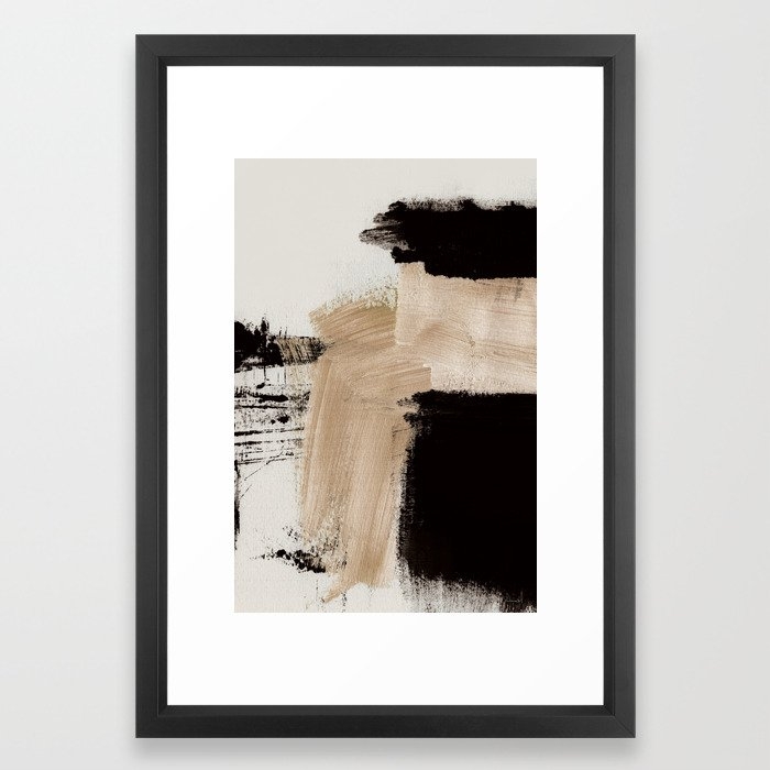 Path Framed Art Print-Vector Black - Small (Gallery) -15 x 21 - Image 0