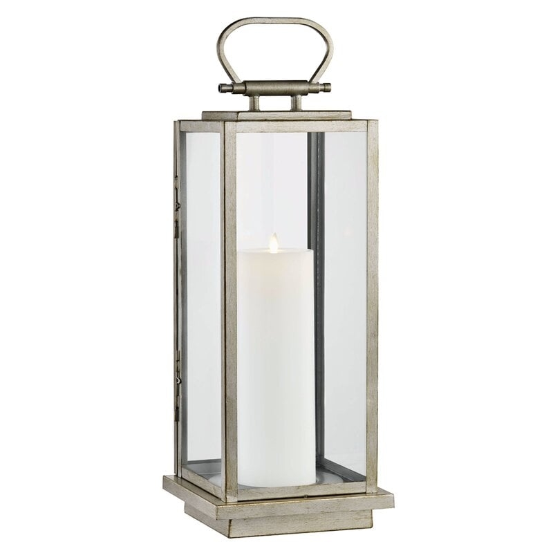 Stanton 25" Battery Powered Integrated LED Outdoor Lantern - Image 0