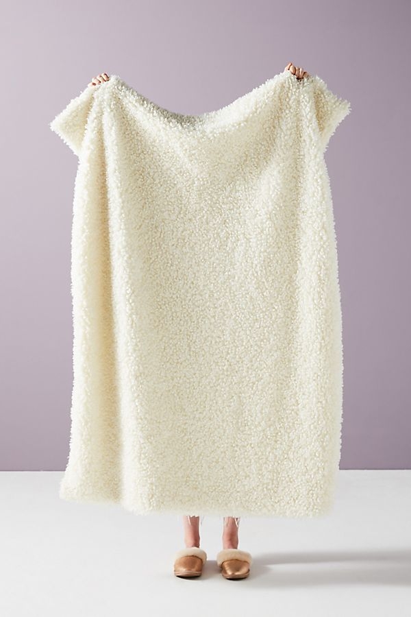 Fuzzy Faux Fur Throw Blanket - Image 0