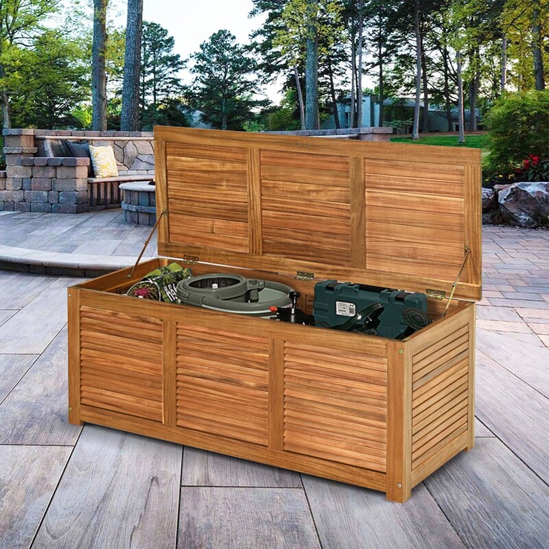 Moloney Wooden Storage Bench - Image 0