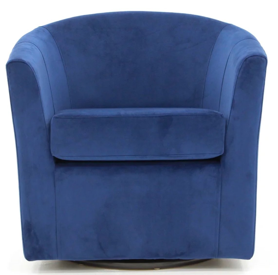 Hansell Upholstered Swivel Barrel Chair - Image 0