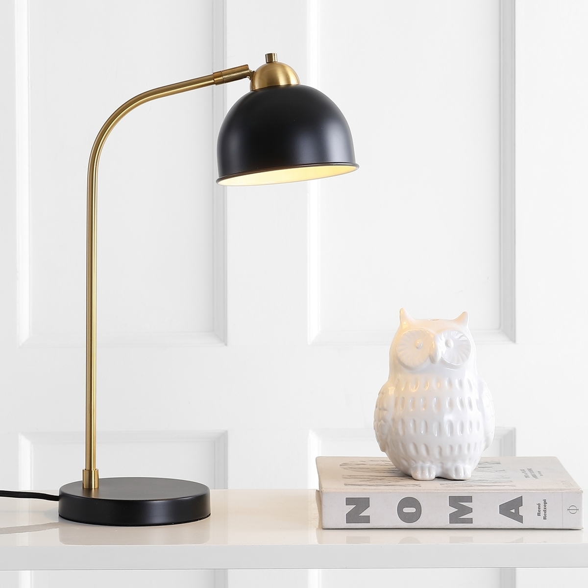 Bilston Table Lamp, Black & Brass - Image 2