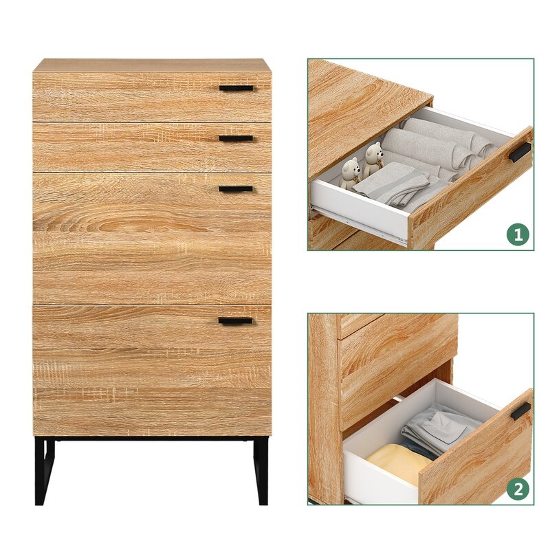Lurdes 4 Drawer Dresser - Image 0