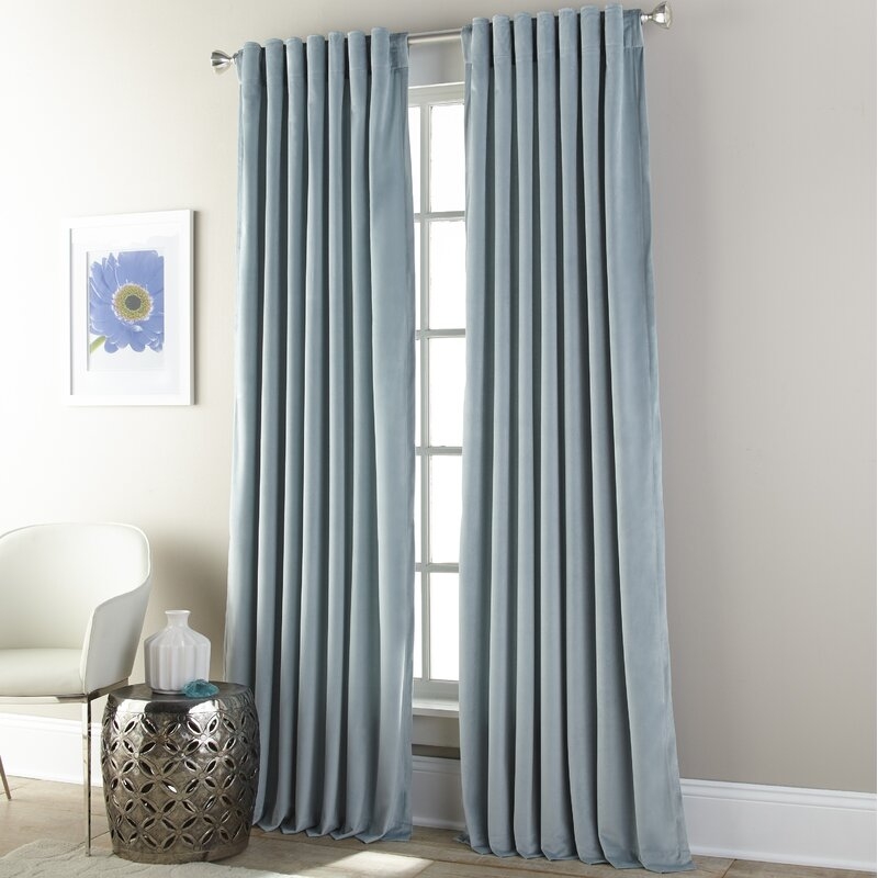 Baldric Solid Room Darkening Grommet Single Curtain Panel - Image 0