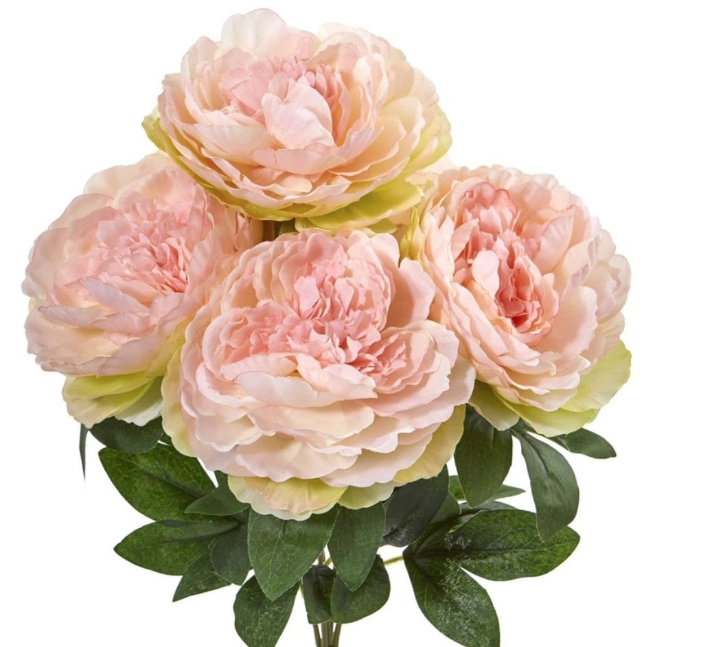 17” Peony Artificial Flower Bouquet (Set of 6) - Image 0