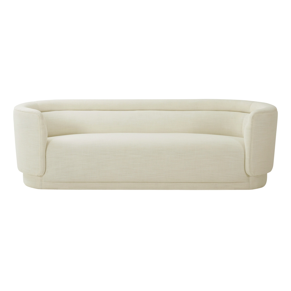 Macie Cream Linen Sofa - Image 0