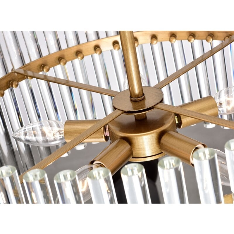 Neva 5 - Light Candle Style Drum Chandelier - Image 6