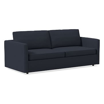 Harris 86" Sofa, Poly, Performance Yarn Dyed Linen Weave, Indigo, Concealed Supports - Image 0