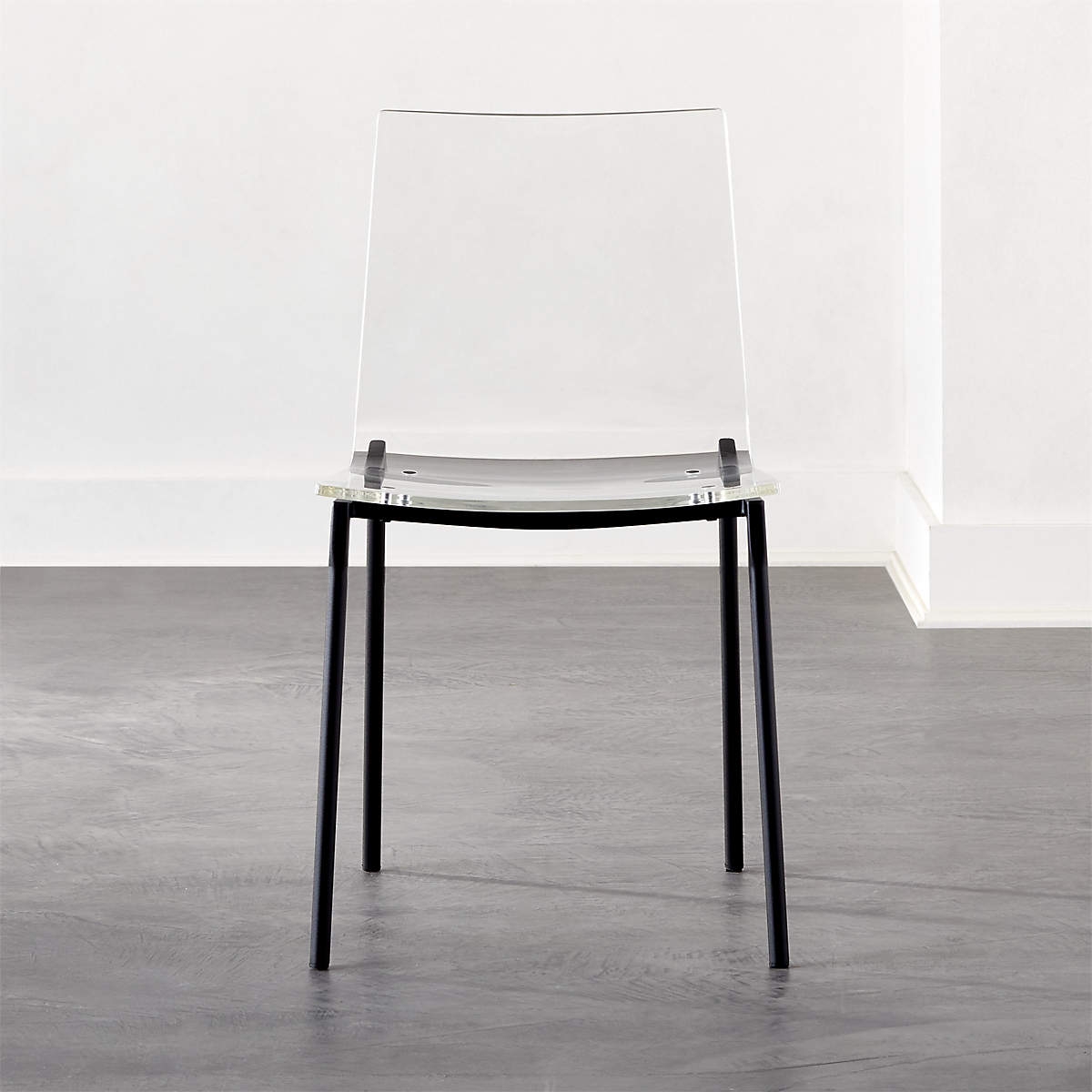 Chiaro Clear Chair Nickel - Image 0