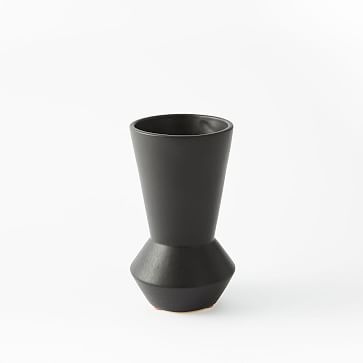 Totem Vase, 8", Matte Black - Image 0