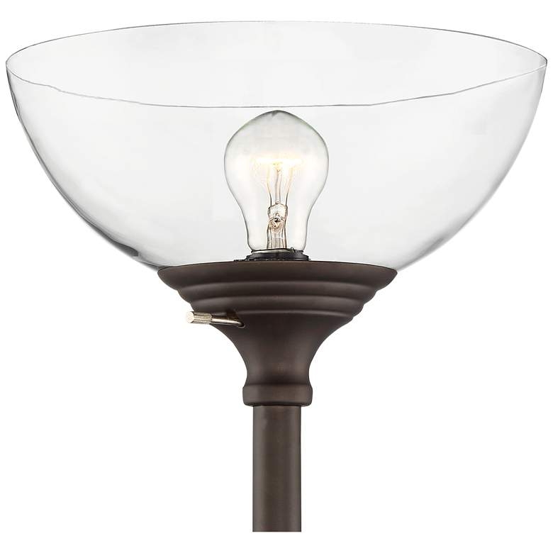 360 Lighting Riley 72" High Bronze 3-Light Tree Torchiere Floor Lamp - Image 1