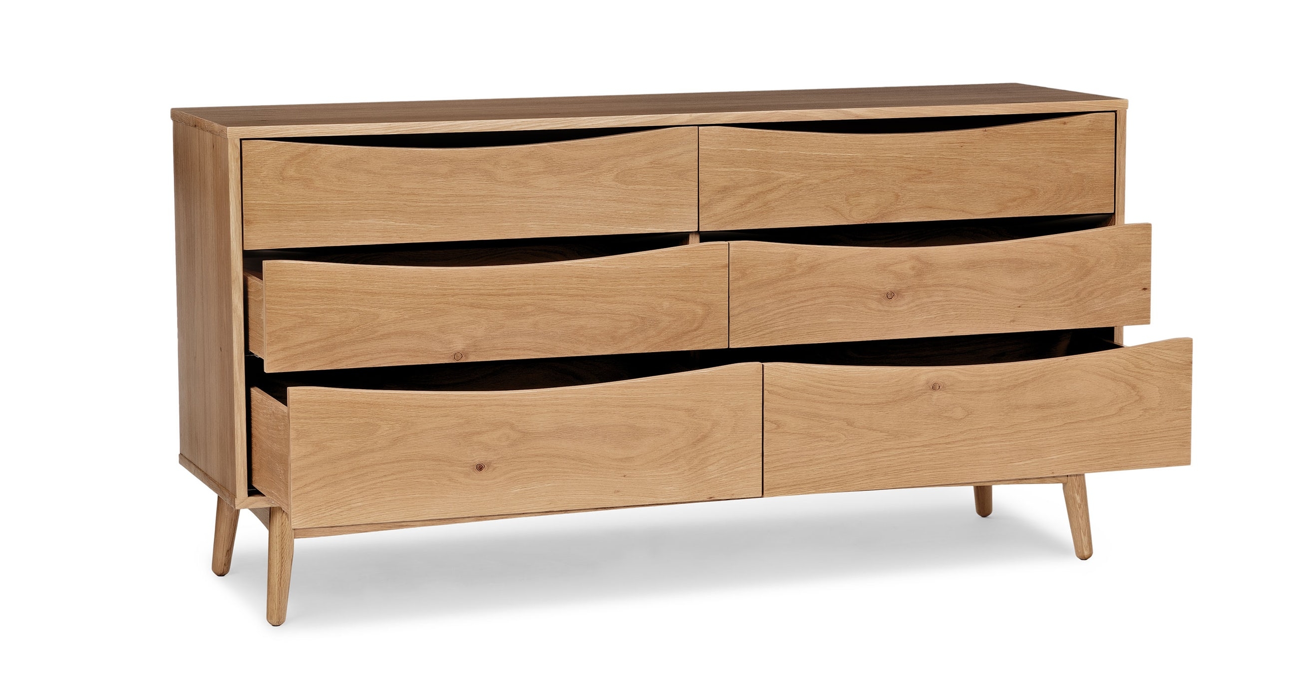 Culla 6 Drawer Dresser Oak - Image 1