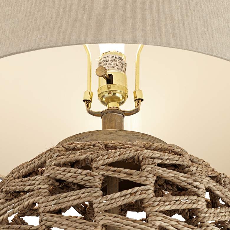 Montgomery Natural Rattan Rope Table Lamp - Image 2