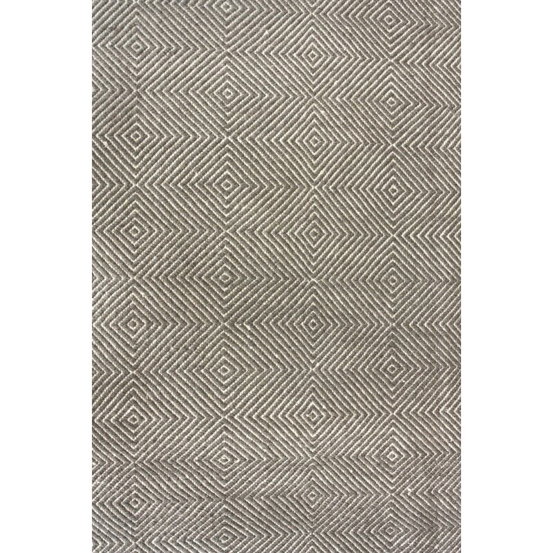 Marcelo Flat Woven Cotton Gray Area Rug - Image 0