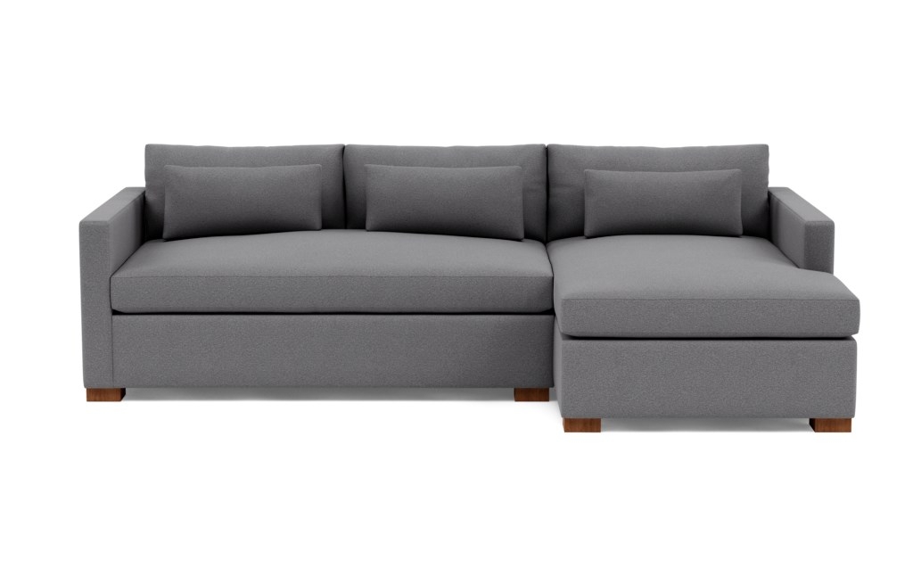 CHARLY Sectional Sofa with Right Chaise - Oiled Walnut Legs - 110" L - Image 0
