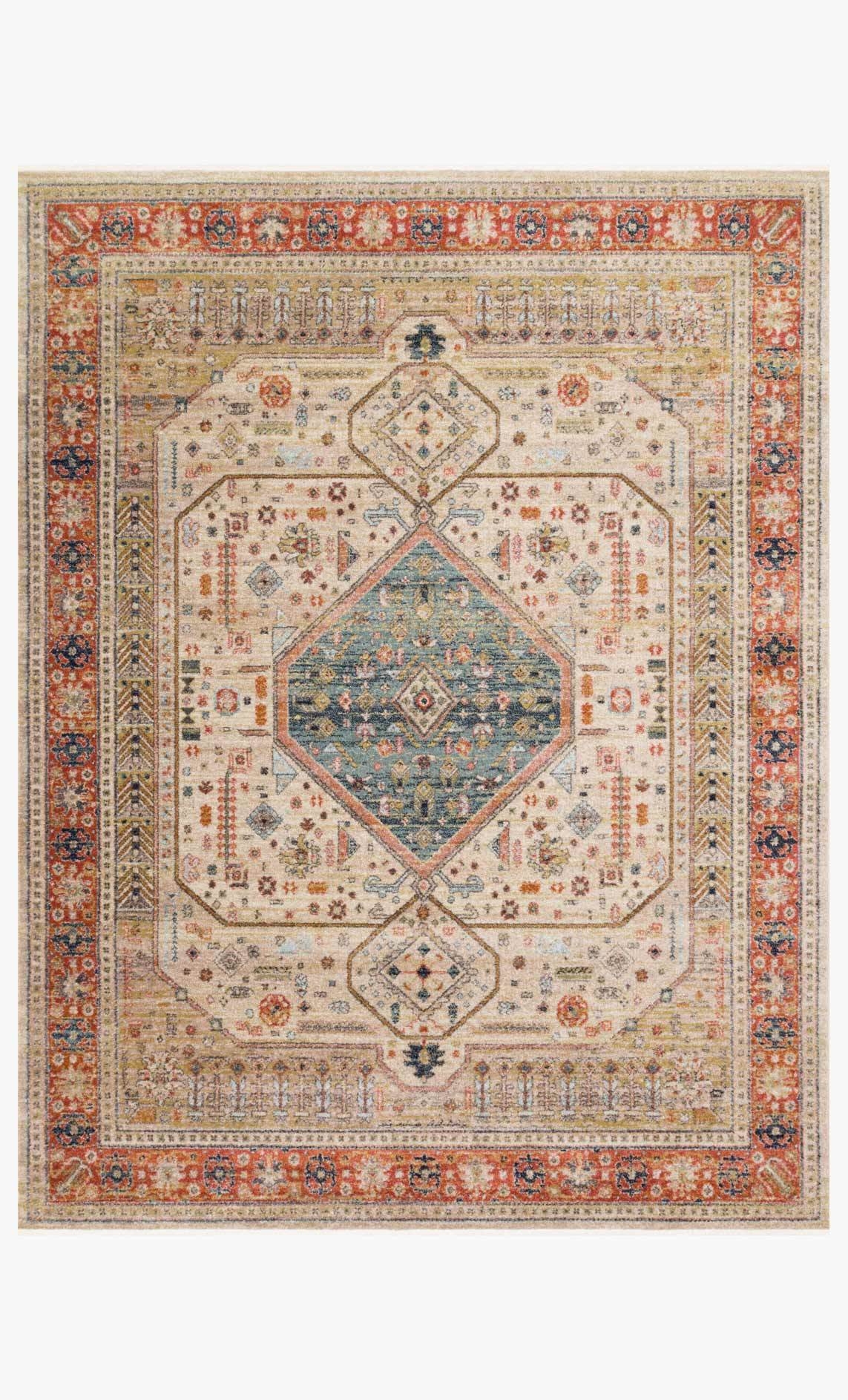 Gra-03 Mh Persimmon / Ant.ivory - 7'10" x 10' - Image 0