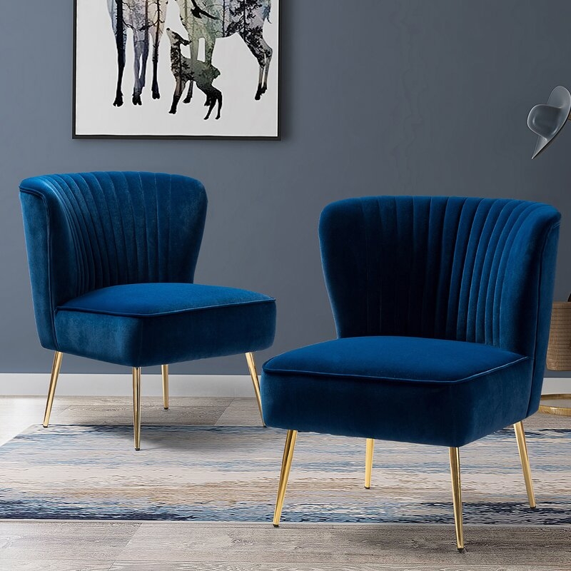Alfredo 30.5'' Wide Tufted Velvet Side Chair (Set of 2) - Image 0