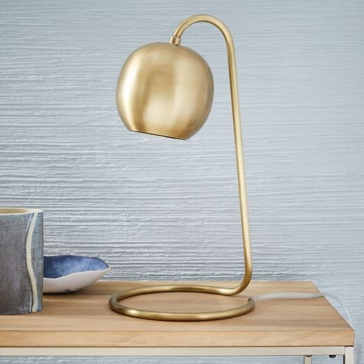 Scoop Table Lamp- Antique Brass - Image 0
