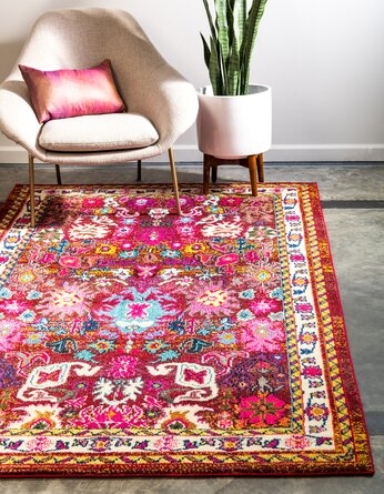 Iris Pink Area Rug - Image 2