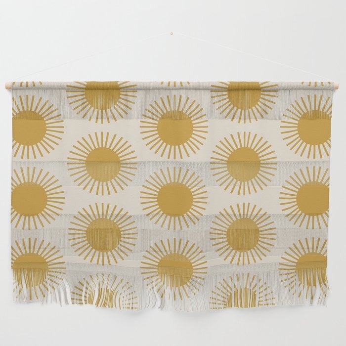 Golden Sun Pattern Wall Hanging - Image 0