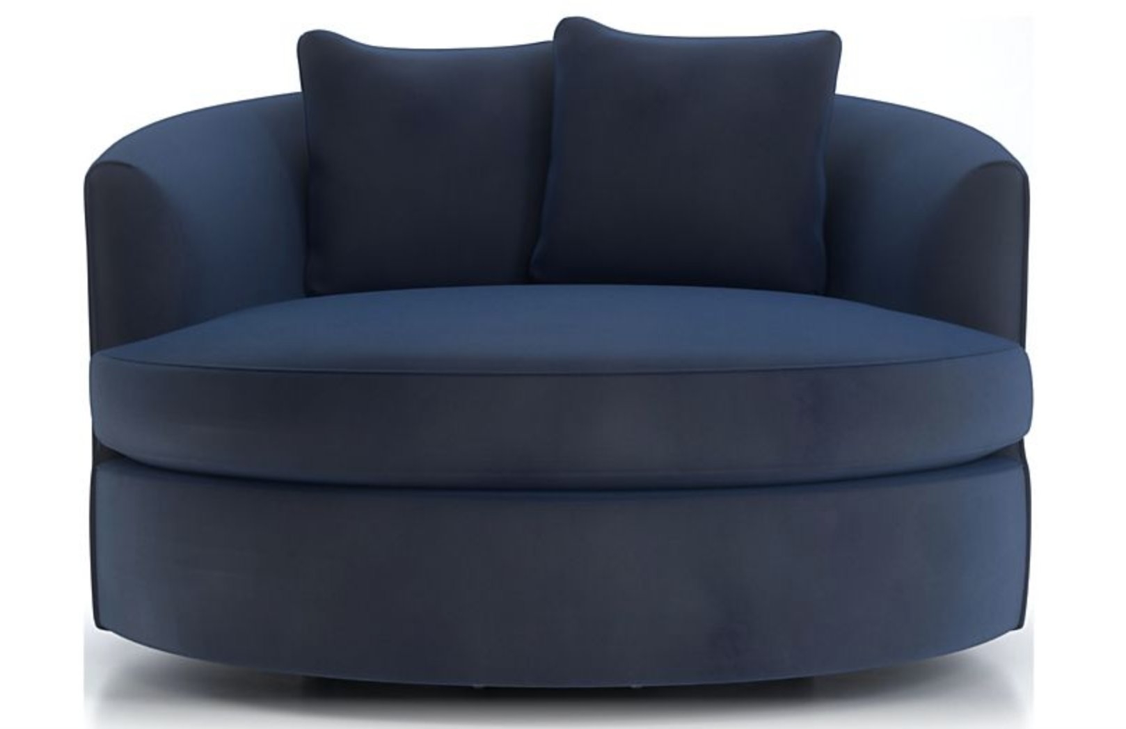 Tillie Grand Swivel Chair View, Navy - Image 0