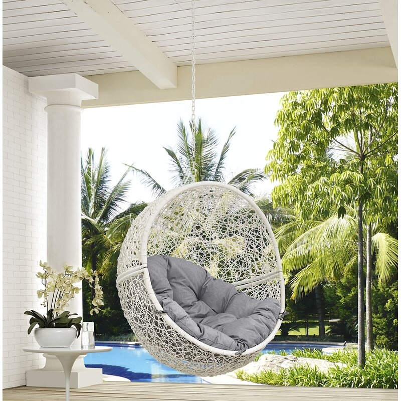 White/Gray Harrisonville Swing Chair - Image 0