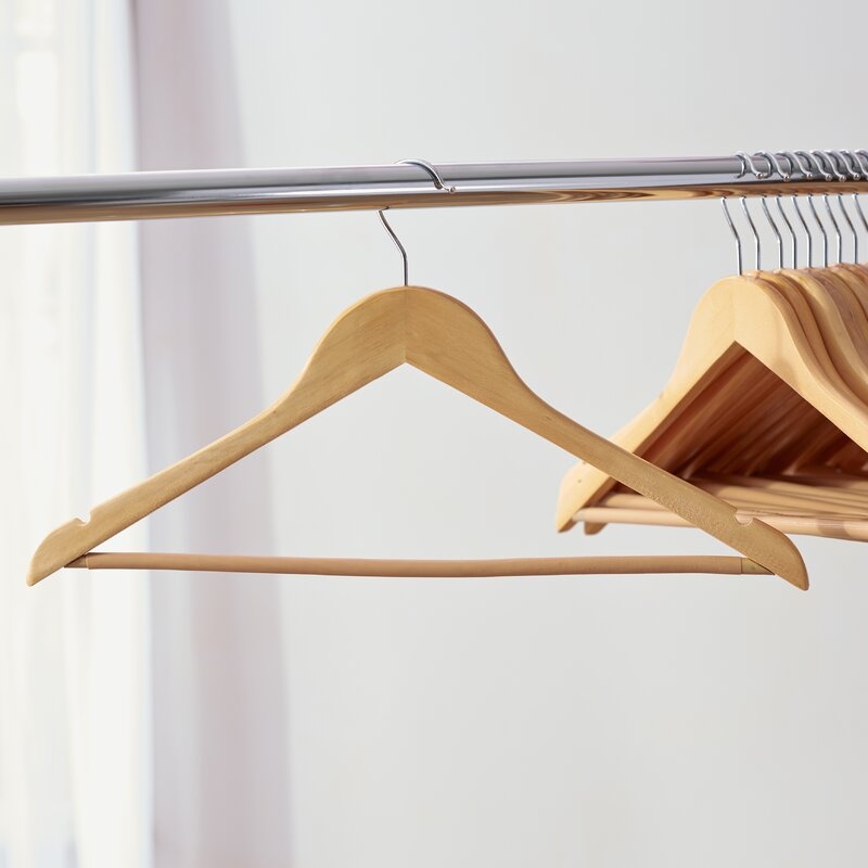 Wayfair Basics Wood Non-Slip Hanger for Dress/Shirt/Sweater (Set of 24) - Image 0
