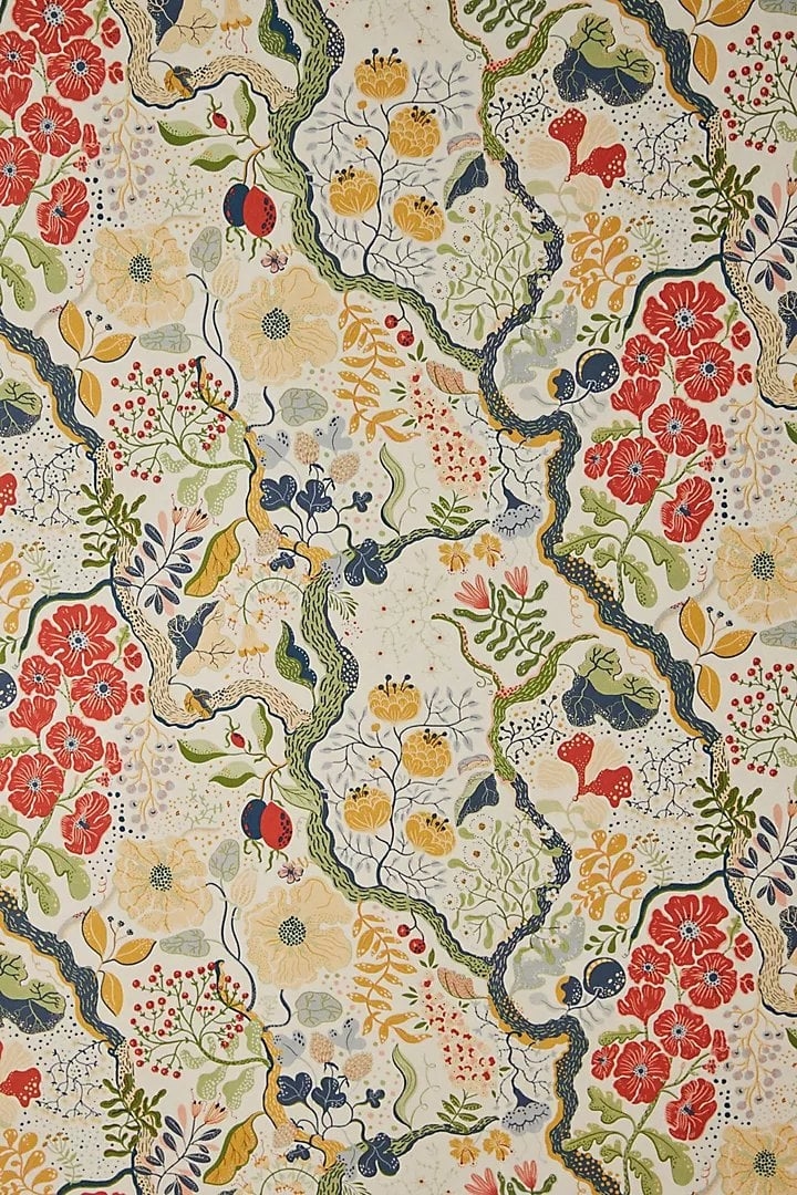 Ann Floral Vines Wallpaper - Image 0