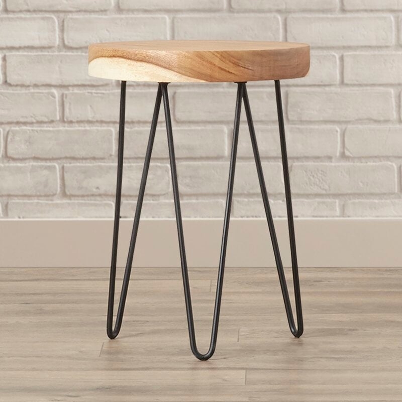 Abernethy Solid Wood 3 Legs End Table - Image 2