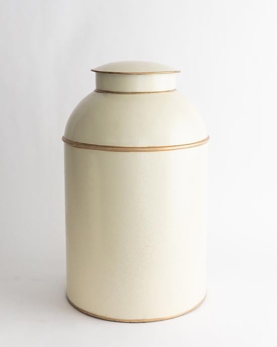 Ivory & Gold Jar - Image 0