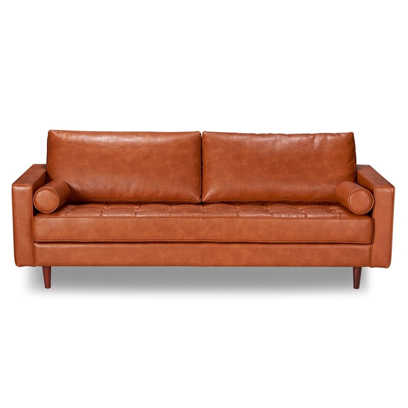 Hailee 84'' Genuine Leather Sofa - Image 6