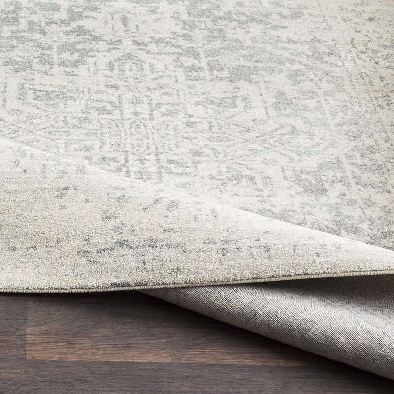 Hillsby Oriental Charcoal/Light Gray/Beige Area Rug - 9' x 12'6" - Image 3
