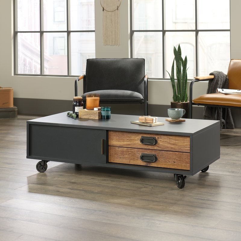 Loehr Coffee Table with Storage - Image 1