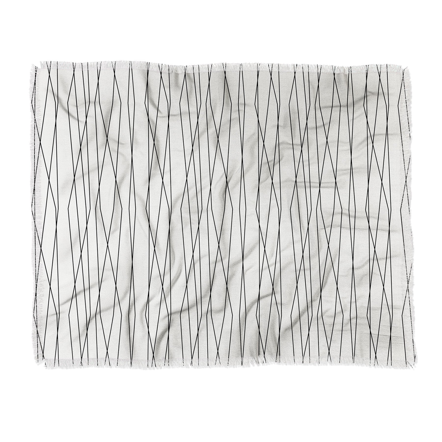 Linear Cross Stone by Heather Dutton - Woven Throw Blanket 60" x 50" - Image 0