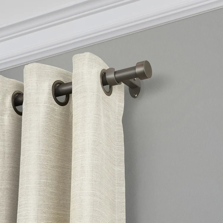 Victorine Adjustable 1" Single Curtain Rod - Image 0