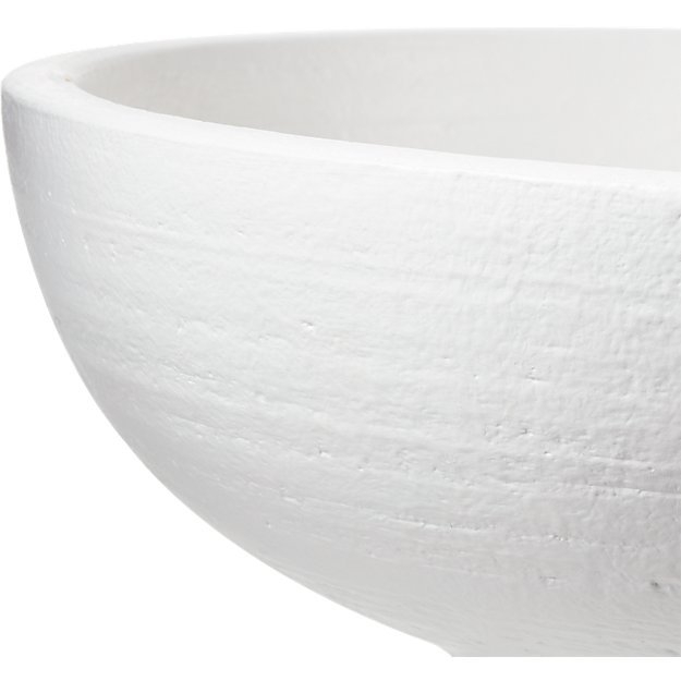 white pedestal bowl - 7"H - Image 3