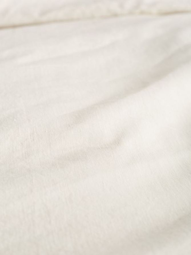 Relaxed Cotton-Linen Duvet Cover - Ivory - King - Image 1
