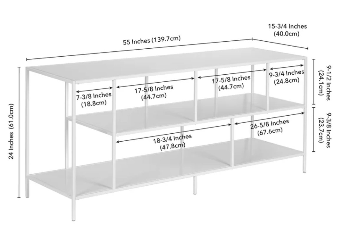 Alphin Open Shelving TV Stand for TVs up to 60 inches - Image 3