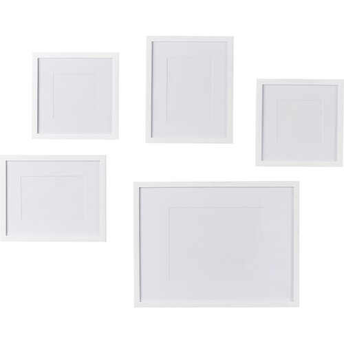 Wayfair Basics 5 Piece Picture Frame Set - White - Image 0