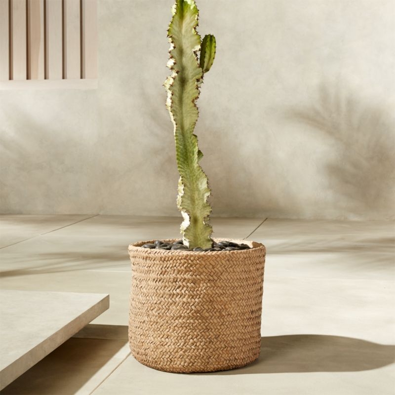 Cement Basket Large Planter - Image 4