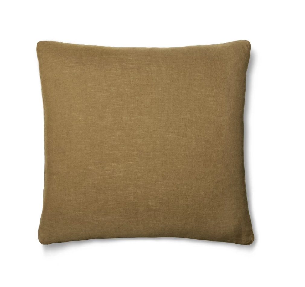 Linen Pillow Cover Ochre - Image 0