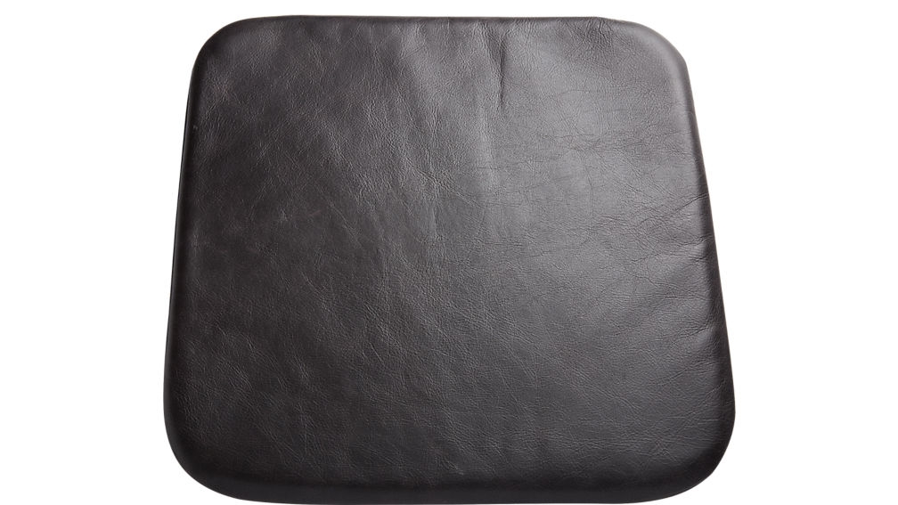 black leather chair cushion - Image 2